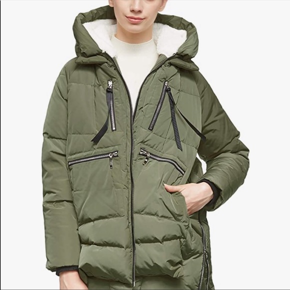 Orolay women’s army green thickened down puffer jacket - Picture 14 of 15